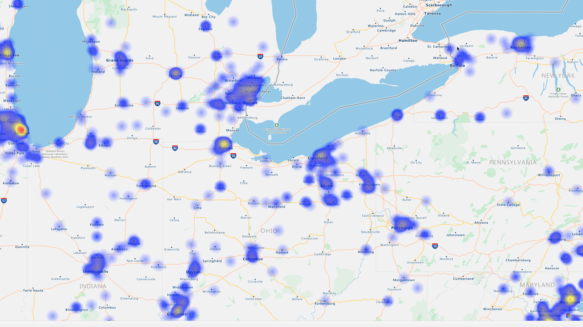 Heatmap-showing-customer-locations