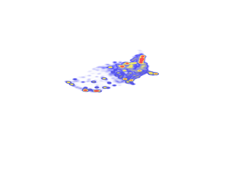 Isometric hotspot heat map