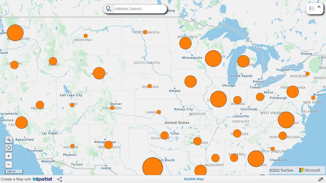 Bubble map