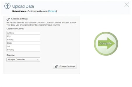 Choose settings to map multiple locations