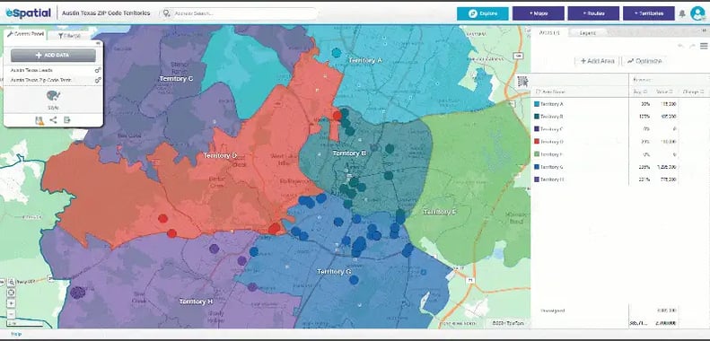 Design and optimize territories at lightning speed