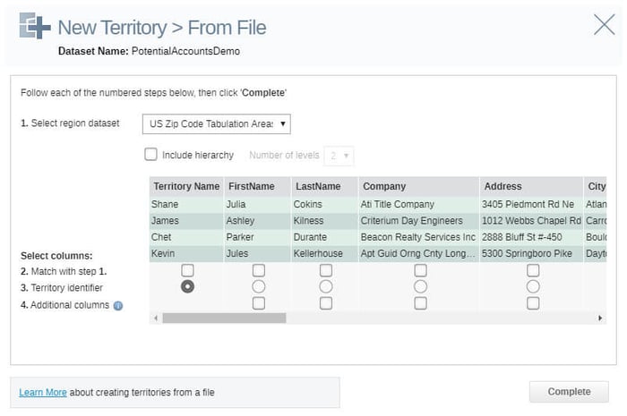 Configure your file for import