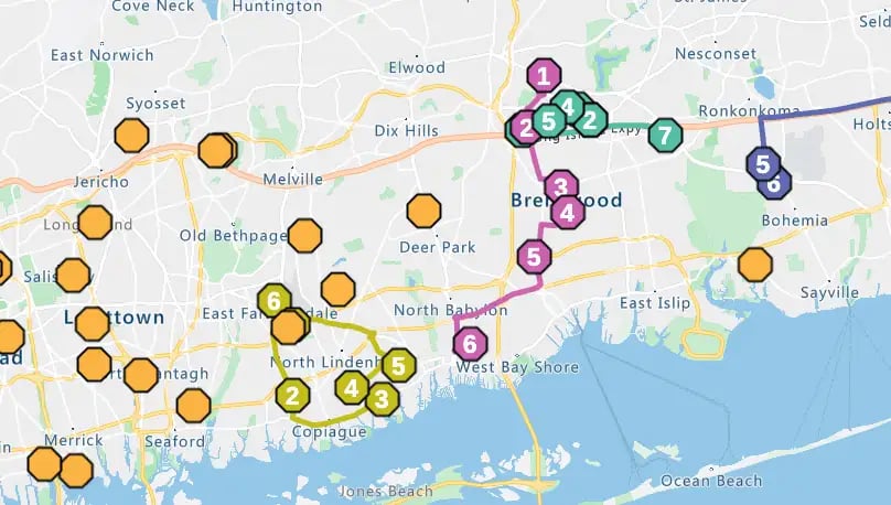 Optimized route