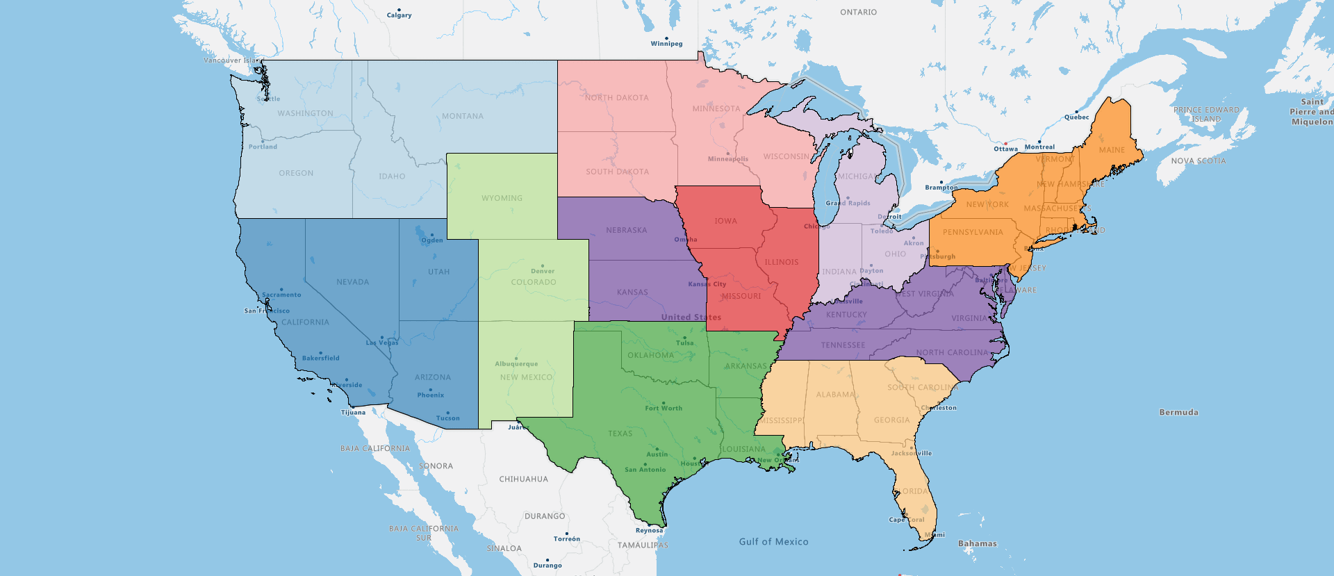 Key assets map