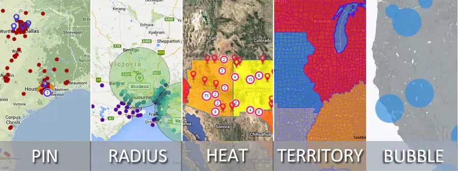 Different map types