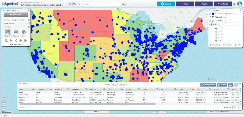 Present a data story with maps