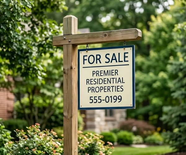 Property for sale sign