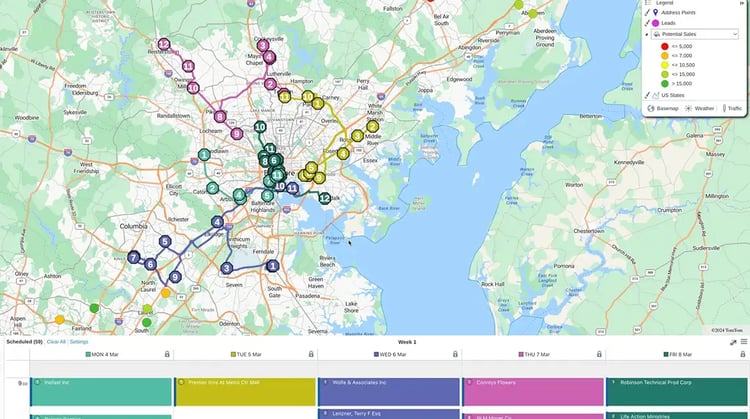Route planning software boosts field sales productivity