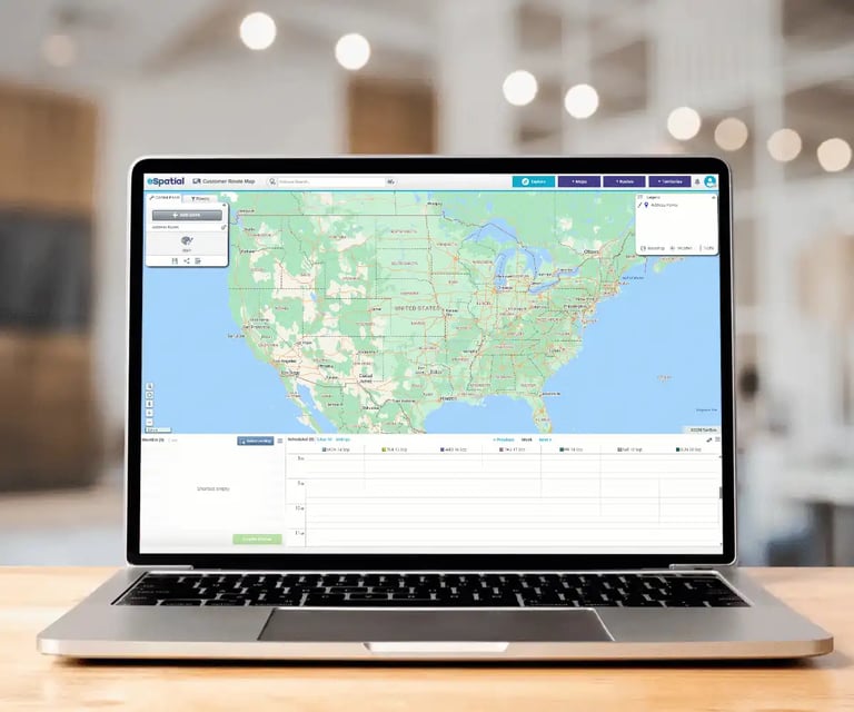 Setting up a route map