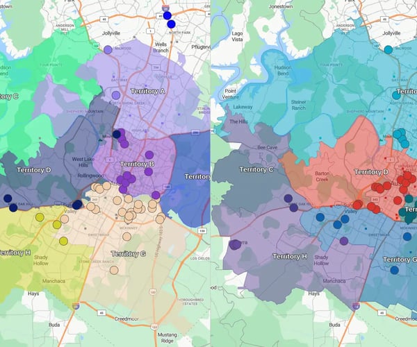 Territory comparison tool