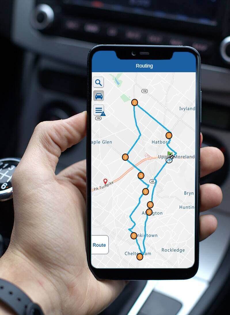 Create a route map and use it on your smartphone