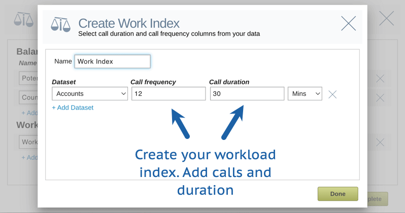 Create your workload index