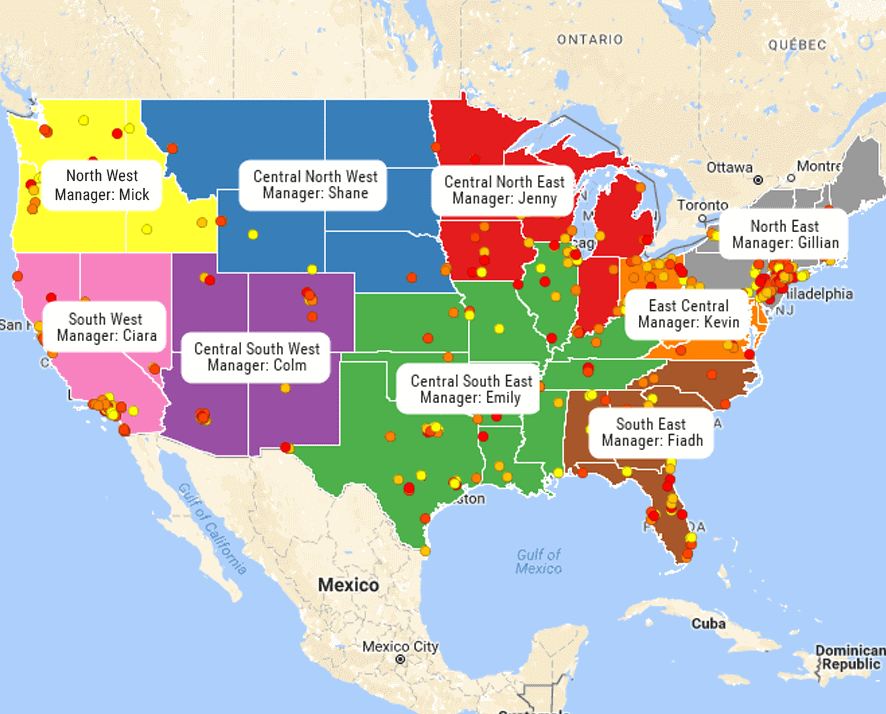 eSpatial territory map