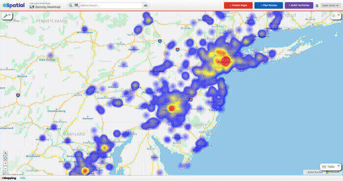 Heat map ZIP code - analyze data and trends, unleash insights, faster