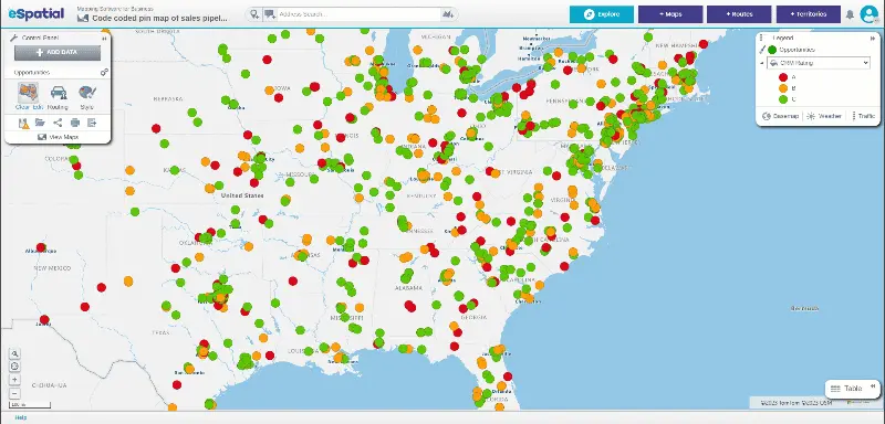 Identify market hotspots