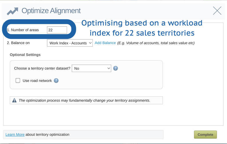 Optimize your sales territories