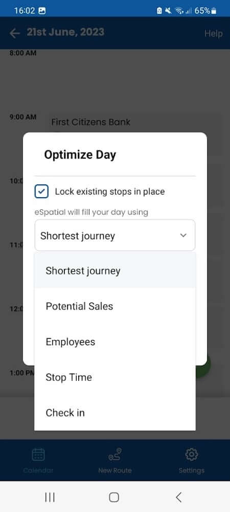 Options to optimize your day