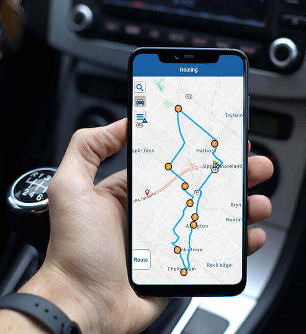 Routing mobile app Routing mobile app