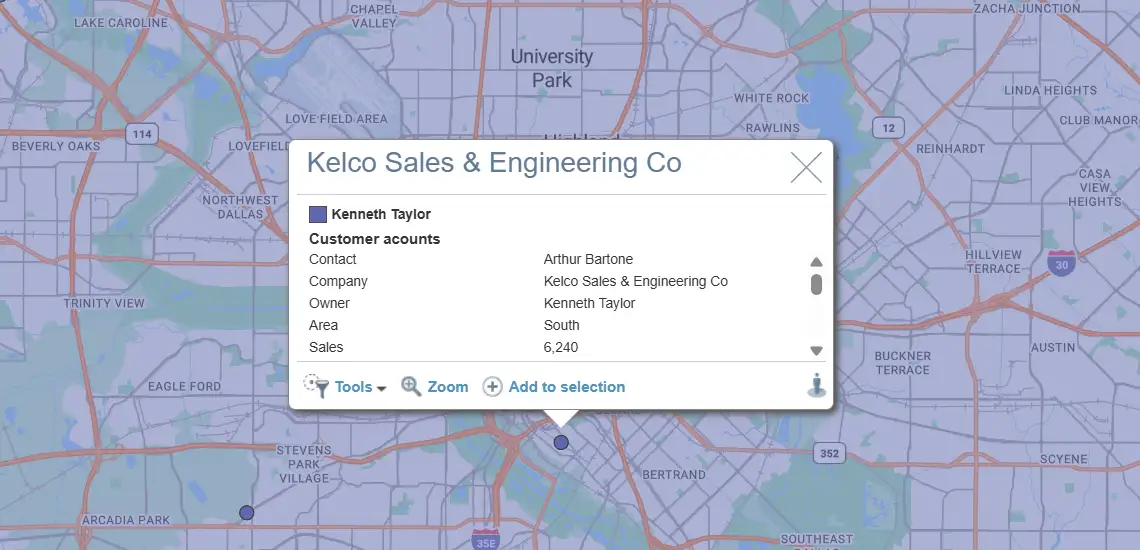Data visualization - Seeing account details