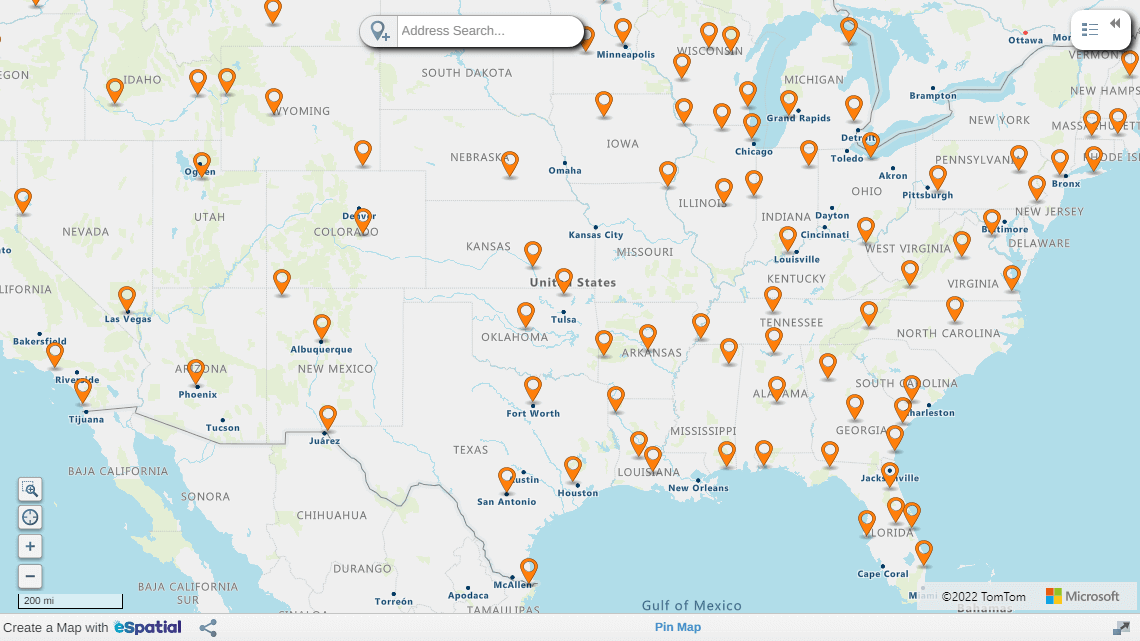Simple map preview image